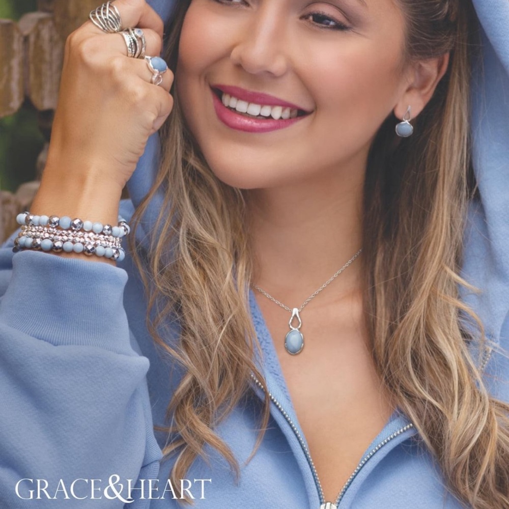 Grace & Heart G&H BEACHCOMBER Ring SIZE 8 .925 SS MOONSTONE BRAND NEW TOP SELLER